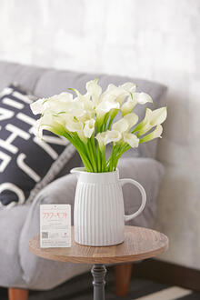 花瓶フラワー・フラワーベース　アンティークジャグ（シングル）カラー（白）30本