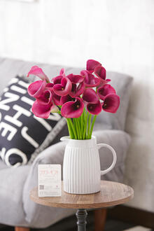 花瓶フラワー・フラワーベース　アンティークジャグ（シングル）カラー（紫）20本