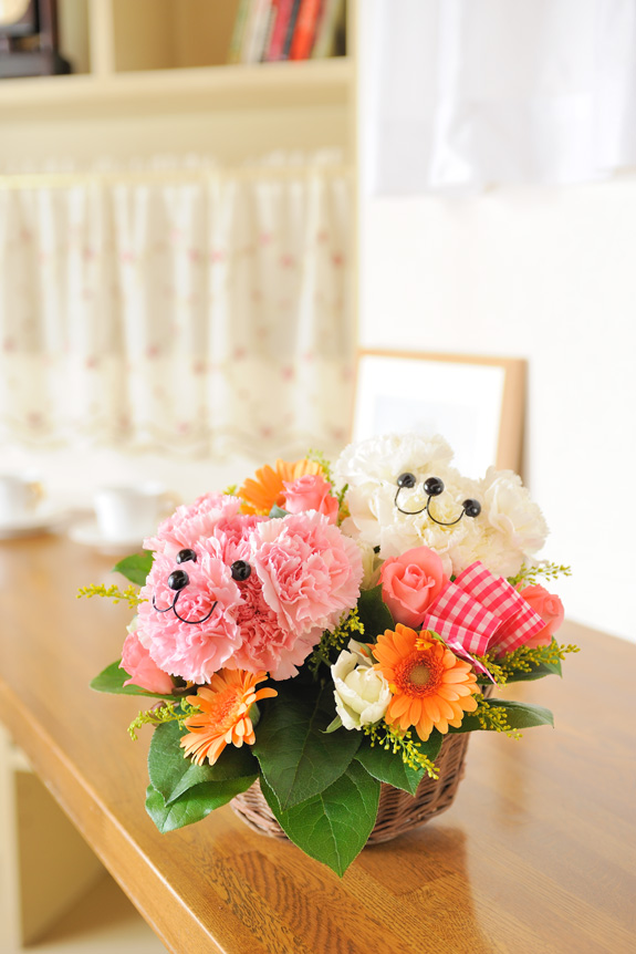 こちらは、ピンクと白のペアのクマちゃんです！