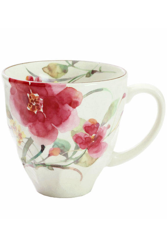 <p>花言葉は「忍耐」「淡い思い」、11月を表すシュウメイ菊柄のコーヒーカップです。
日本製の美濃焼なので高品質で安心な一品です。</p>