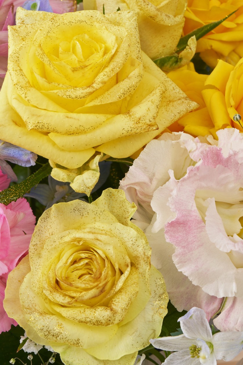 <p>きらめく花々が、贈る人の想いとともに心に残るひとときを届けます。華やかさと遊び心を詰め込んだ、特別感のあるフラワーギフトです。</p>